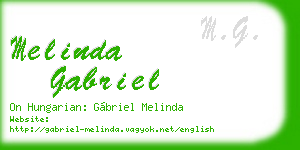 melinda gabriel business card