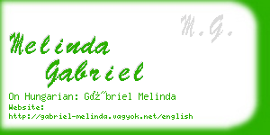 melinda gabriel business card